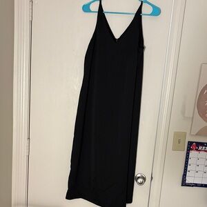 J. Crew Black slip Dress